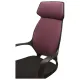 Кресло руководителя PREMIUM Galaxy EX-519, ткань, черное/терракотовое. Фото товара с разных ракурсов.