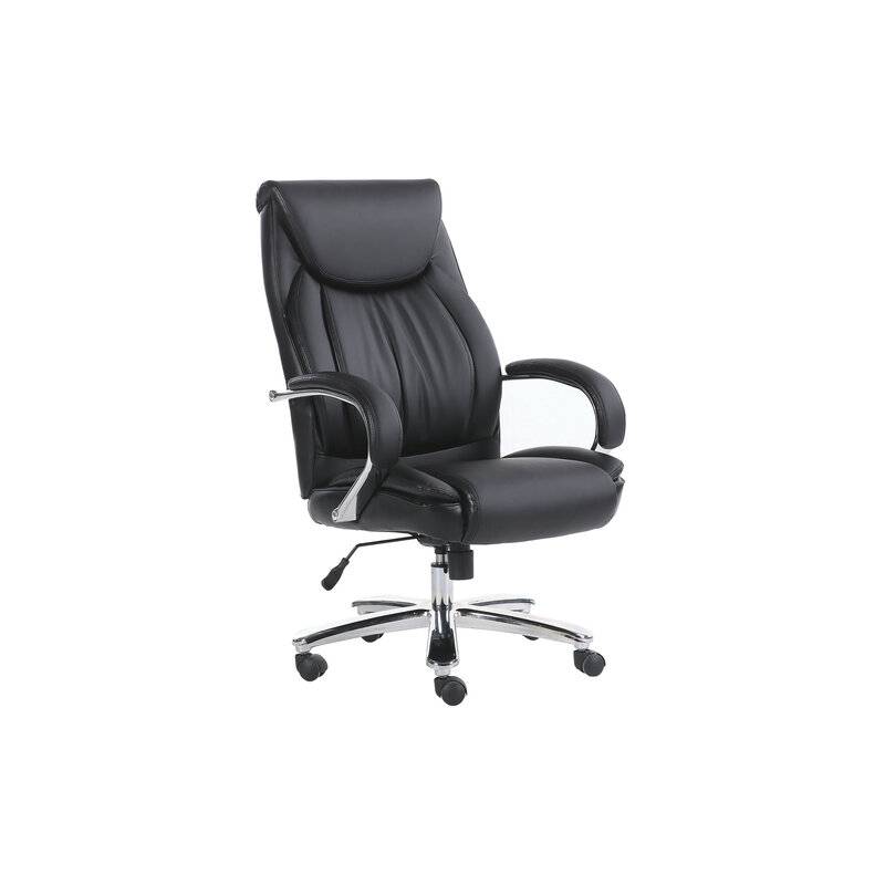 Кресло офисное  PREMIUM "Advance EX-575", хром, экокожа, черное главное фото