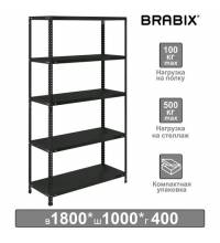 Стеллаж металлический  "ГРАФИТ MS KD-180/40-5", лофт, 1800х1000х400 мм, 5 полок, 291269, S240BR144593